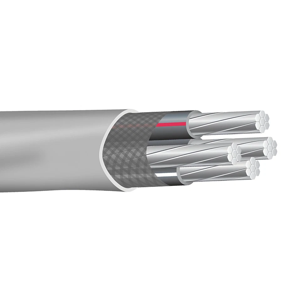 2-2-2-4 Aluminum SER 100 Amp Service Entrance Cable 600V Length 50ft to 1000ft - Image 2 of 2