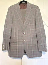 Men’s 2 Piece Plaid English Vintage Suit by Austin Reed of Regent Street