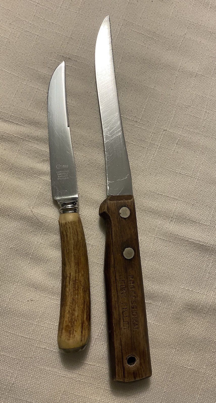 7 Vintage Stainless Steel Knives Butcher Carving Filet Slicing Knife