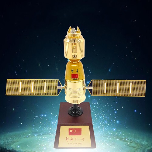 1/80 Shenzhou 11 veicolo spaziale in lega nave spaziale satellite lungo marzo modello razzo - Foto 9 di 9