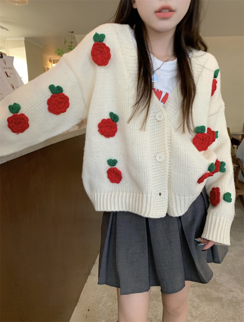 Japanese Rose Sleeve Loose sweater SD01277 main image 1