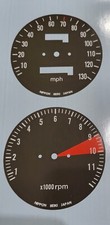 Honda CB550  CB500 T Restore Speedometer Gauge Clock Overlay Decal 130 Mph 75