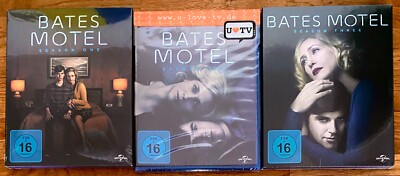 BATES MOTEL Staffel Season 1 + 2 + 3,  Blu-ray -Box-Set-Bundle,  sealed, neu!