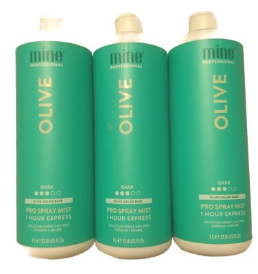 Spray Tan Mine Solution Olive Best Color Correcting Fake Tanning Mist (3)New