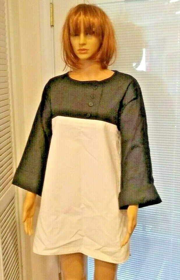 Camisa Top Túnica MUSEUM DIGNAY Yves Saint Laurent Rive Gauche con Bolsillos FRANCIA Foto 2 de 4