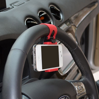 Car Truck Steering Wheel Smartphone Cell Phone Mount Holder for Benz Samsung - Picture 3 of 6