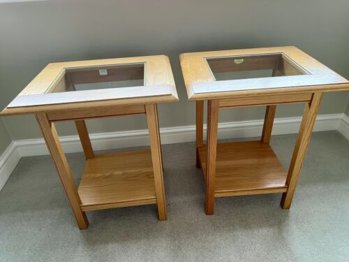 M&S Lichfield Oak Veneer Side Tables