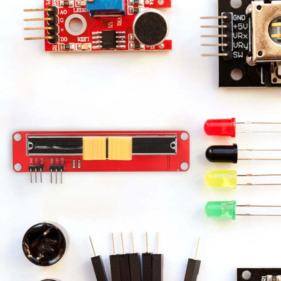  3 Pcs Potentiometer Schieberegler Gerades Schiebepotentiometer Gleitbrett - Bild 3 von 4