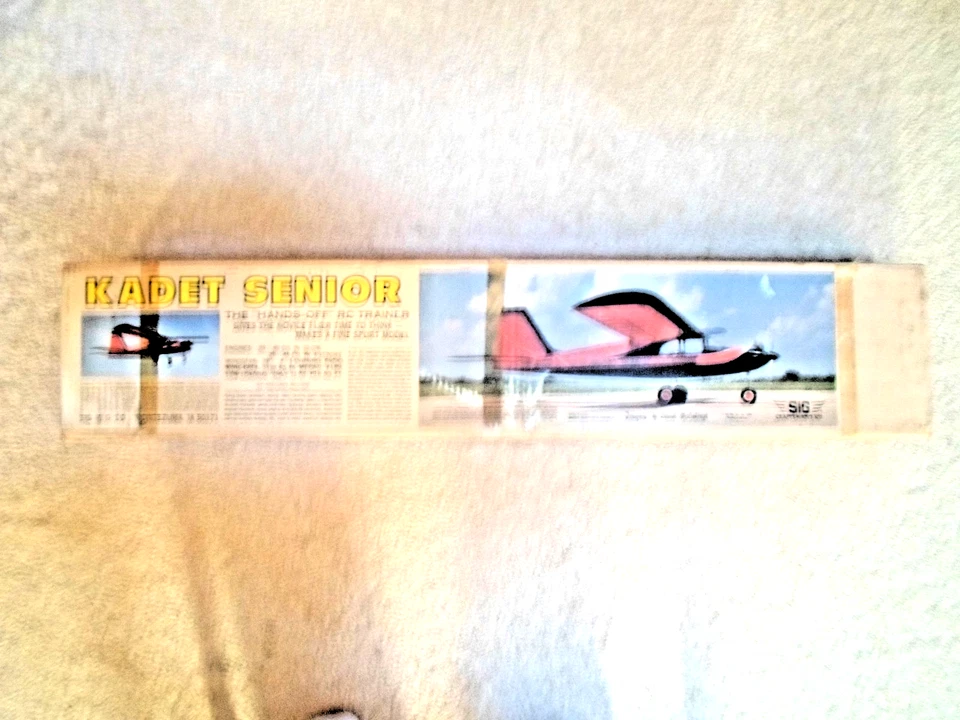 Vintage SIG "Kadet Senior" Radio Control Balsa Model Airplane Kit - Image 2 of 4