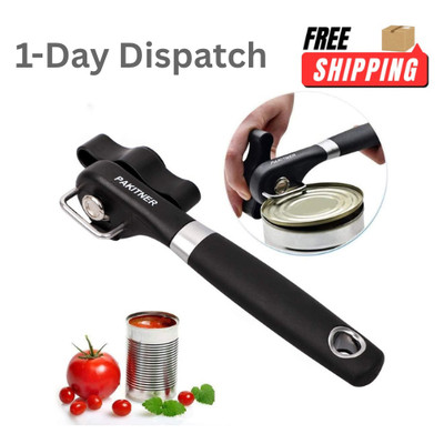 PAKITNER Smooth Edge Can Opener Manual Stainless Steel Safe Cut Kitchen Tool