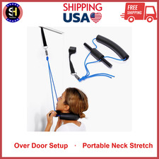 Cervical Neck Traction Device Over Door, Portable Neck Stretcher For Pain Relief