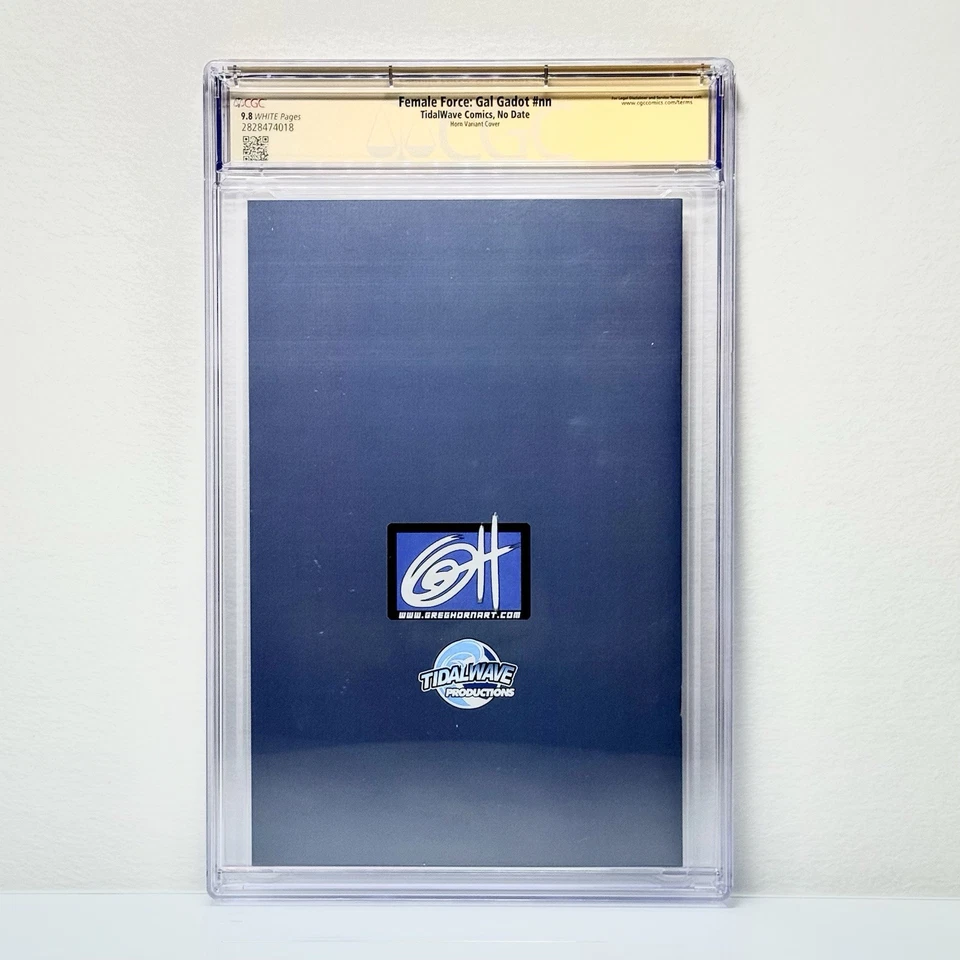 Female Force: Gal Gadot #nn (2025) Tidal Wave CGC 9.8 Greg Horn Variant Signed - Image 2 of 4