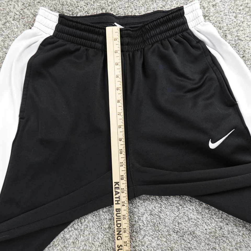 Calça de moletom Nike masculina M preta ajuste térmico Swoosh cordão jogger academia folgada - Imagem 3 de 4