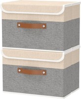 Aufbewahrungsboxen Mit Deckel, 45 X 30 X 30 Cm, Faltbare Stoffboxen,