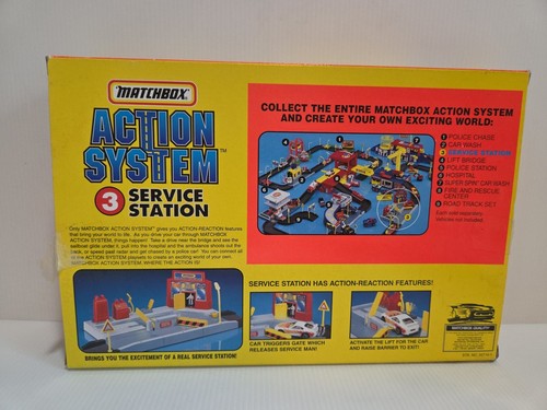 Juego de coches vintage Matchbox Action System Station Service #3 1995 - Imagen 2 de 6
