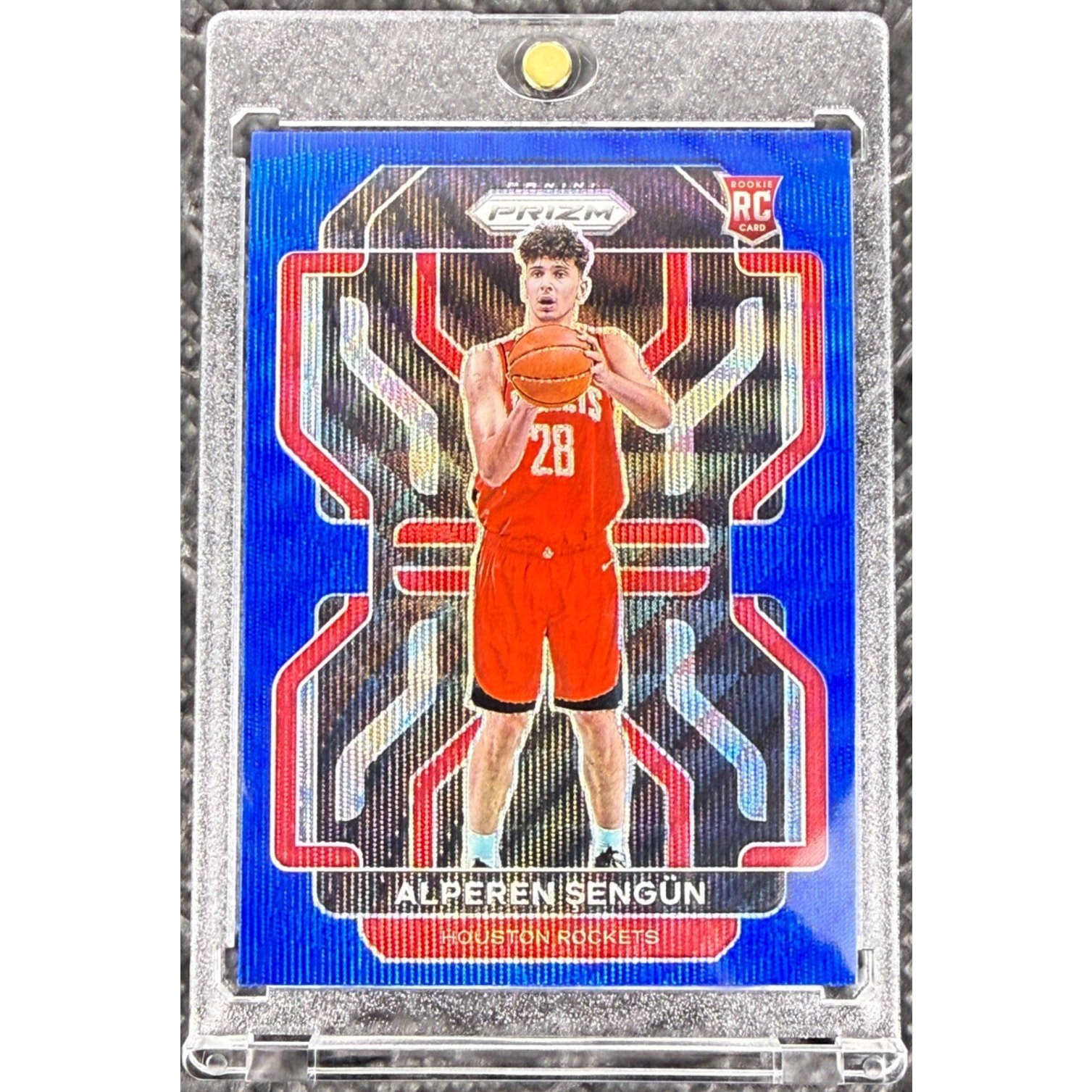 2021-22 Panini Prizm Alperen Sengun Blue Wave Prizm #318 Rookie Card RC Rockets