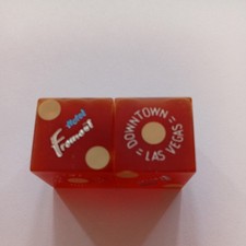 Casino Würfel  Fremont, red jedes paar ohne nummern,Las Vegas