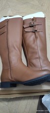 Hotter Women's Bamburgh Knee High Boots  Tan Size 7