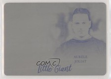 2017-18 Leaf ITG Used Printing Plate Black 1/1 Aurele Joliat Aurèle HOF 0h1