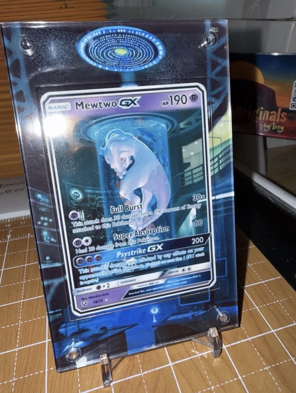 Mewtwo GX Full Art Shining Legends 78/73 Pokemon Extended Art Case