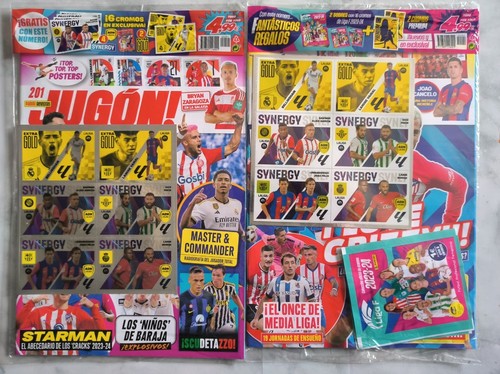 JUGON 201 Y 202 REVISTA LAMINE YAMAL EXTRA GOLD EDICION LIMITADA