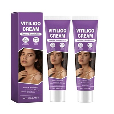 2x Crema De Vitiligo Tratamiento Natural Reduce Manchas Blancas y Pigmentacion