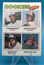 1977 Topps ANDRE DAWSON Rookie #473 RICHARDS SCOTT WALLING RC - Vtg (PWE) (B)