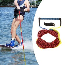 Water Ski Rope 75ft with Handle Grip Towing Line Wakeboarding Tow Line Wake Surf