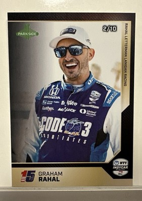 2025 Parkside Indycar Graham Rahal Black Parallel Card #2/10