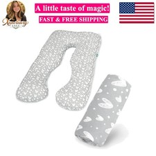 Pregnancy Pillow Cover U-Shaped ONLY Pillowcase, Super Soft Replacement Cover...