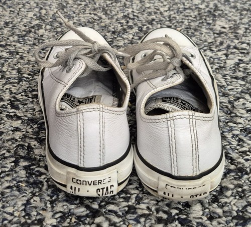White leather Converse All Stars. Low tops. Men' size 5 (US) - Picture 6 of 7