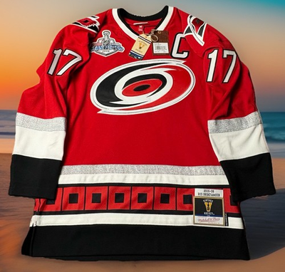 #ad MITCHELL amp; NESS CAROLINA HURRICANES M ROD BRIND’AMOUR POWER PLAY JERSEY $225 $159.99
