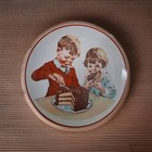 Shafford  7.5" Plate 1980 Hershey's 1934 Chocolate Cookbook Kids Eating Cake — photo 7
