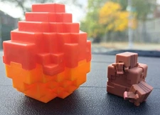 Armadillo Cube Minecraft Mini Mode Lava Spawn Egg Mini Figure Badlands