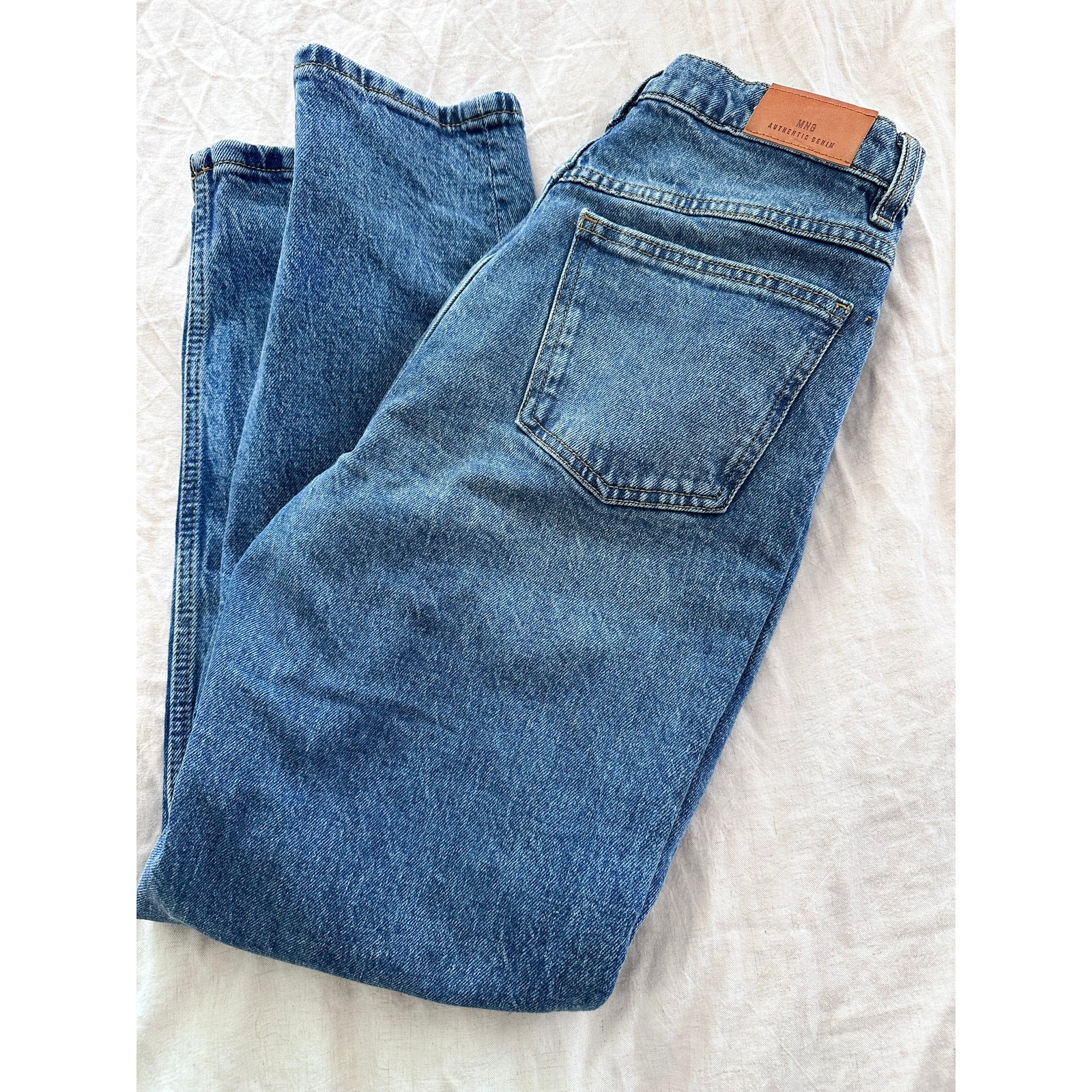 MNG Mango Denim Mom Jeans Womens 