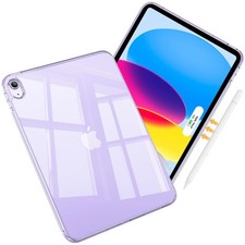 ProCase Clear Case for iPad A16 11th Generation 2025 10th, Clearpurple