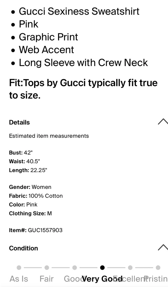 Authentic Gucci Sexiness Sweatshirt Logo Print Pink Crewneck size M - Image 4 of 4