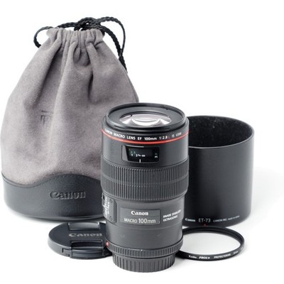 Canon EF 100mm F/2.8 L IS USM Macro Lens [Exc] US Stock
