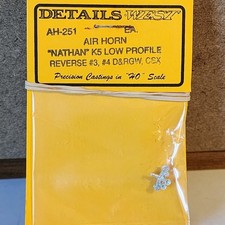 Nathan Air Horn K5 5 Chime 2 Back Low Model Rr White Metal Details West 251 Ho Nathan Air Horn K5 5 Chime 2 Back Low Model Rr White Metal Details West 251 Ho