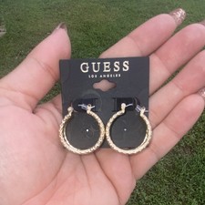 GUESS Gold Plated Gold-Tone Clear Pavé Cryst...
