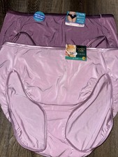 Vanity Fair Womens Hi-Cut Underwear Panties 2-Pair Nylon Blend 13108 3XL/10
