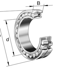 24068-E1A-K30-MB1-C3 FAG Roller Bearings image