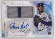 2019 Topps Inception 11/199 Dennis Santana #IAP-DS Patch Auto pe8