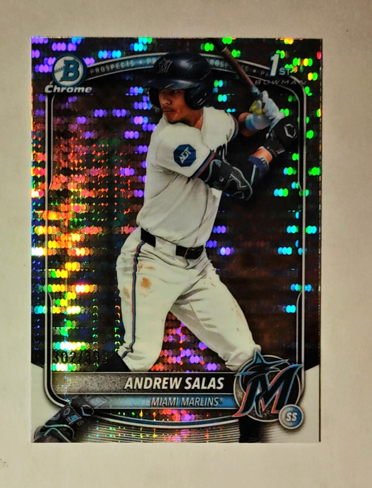 Andrew Salas RC 2025 Bowman Chrome PULSAR REFRACTOR 302/399 #BCP-156 Prospect K6