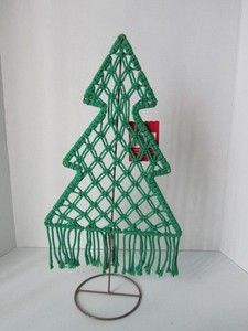 Ashland Macrame Green Christmas Tree NWT