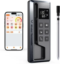 Smart Wireless Meat Thermometer Digital Thermomter for Cooking BBQ Grilling