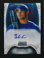 ZACH CONE ⚾ 2011 Bowman Sterling Auto #BSP-ZC Texas Rangers
