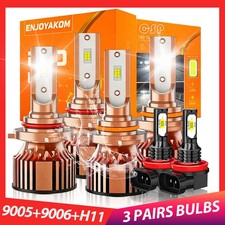 For Honda Civic 2006-2015 Led Headlight Hi-low Beam Fog Lights Bulb Kit 6500k