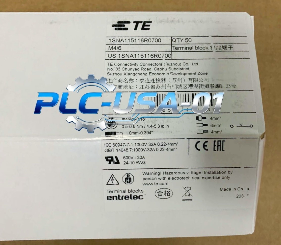 50PCS/Box NEW /TE 1SNA115116R0700 M4/6 Terminal Blocks Fast delivery #pk