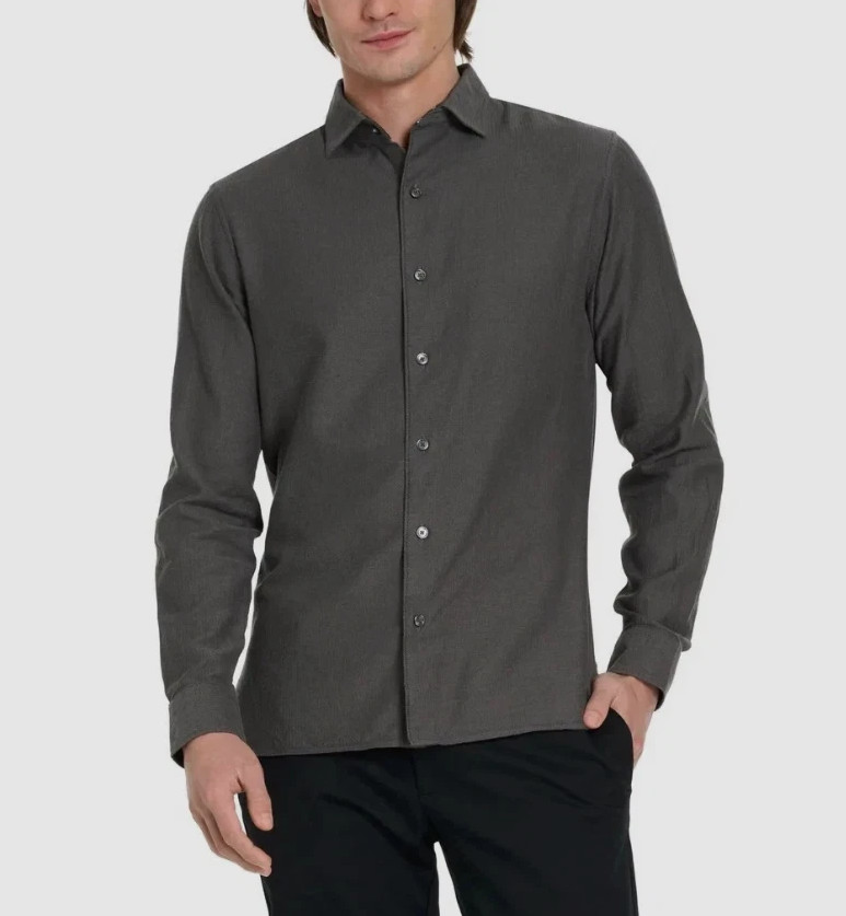 Ted Baker Men's long Sleeve Button Up Dress Shirt Black Size XXL
